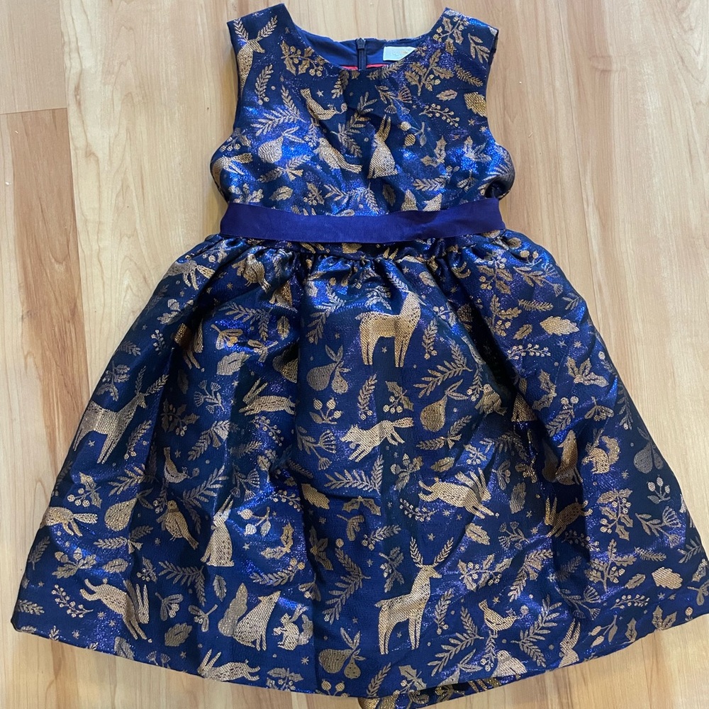 Mini Boden Sleeveless Dress Woodland Creatures